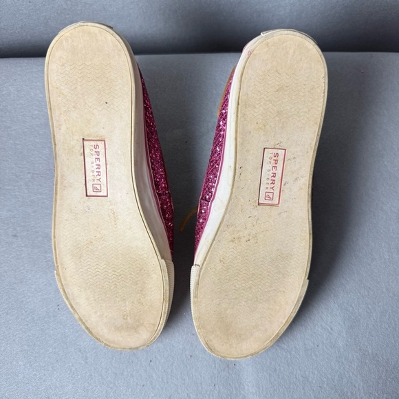 Sperry Topsider Women’s Bahama Raspberry Pink Glitter Shoes size 8M - Picture 12 of 14